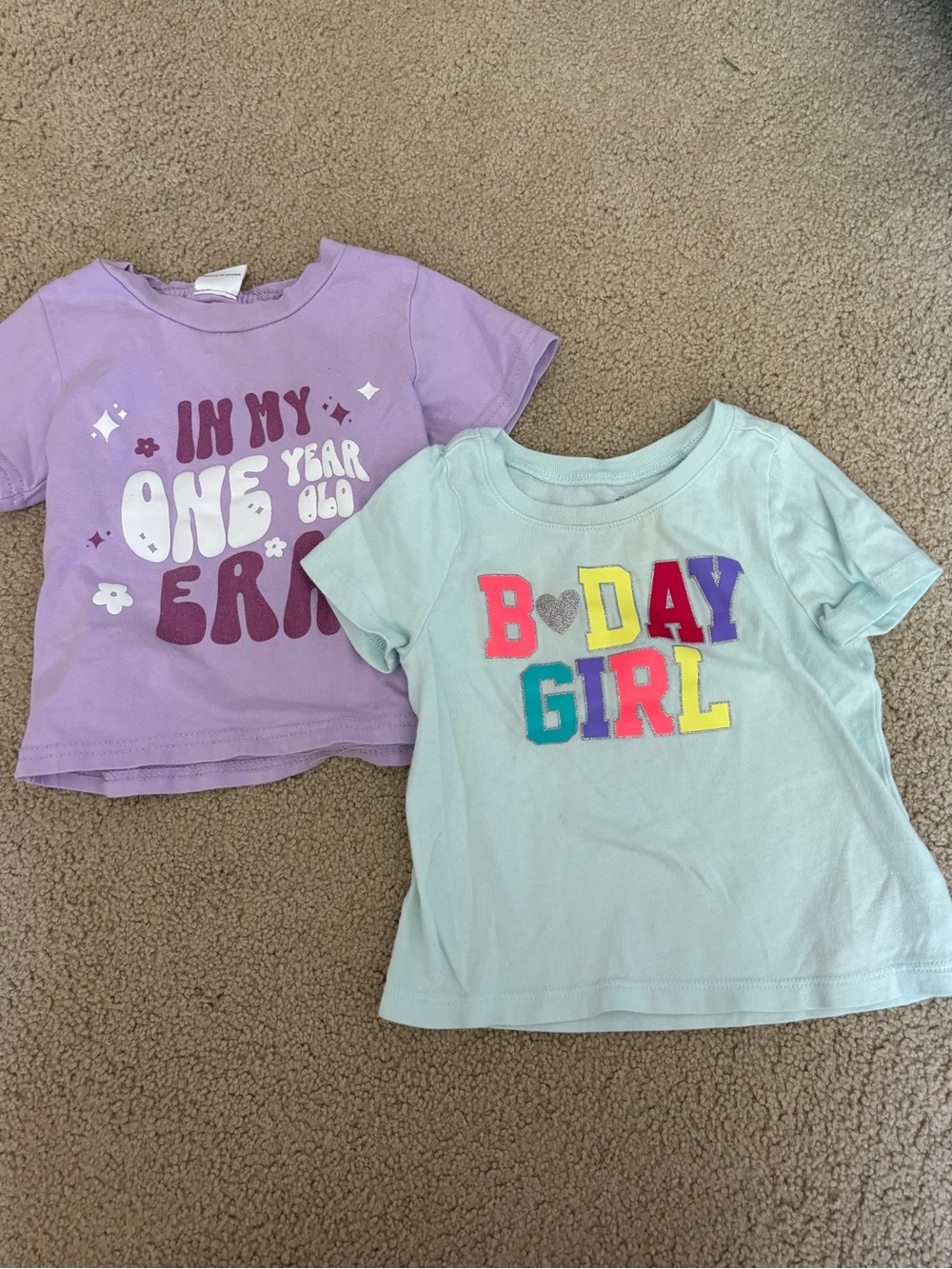 First Birthday Shirt Bundle- Size 12-18 Months